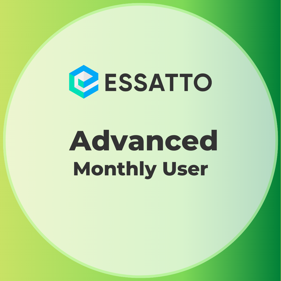 [ECPEAM] Essatto Advanced User  - 12 Month Subscription (Payable Monthly in Advance)