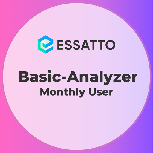 [ECAM] Essatto Basic-Analyzer User  - 12 Month Subscription (Payable Monthly in Advance)